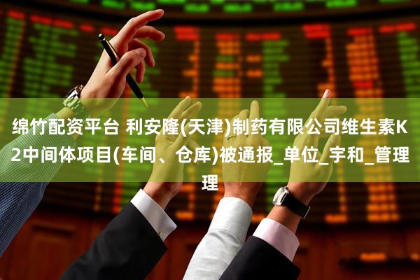 绵竹配资平台 利安隆(天津)制药有限公司维生素K2中间体项目(车间、仓库)被通报_单位_宇和_管理
