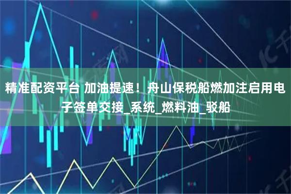 精准配资平台 加油提速！舟山保税船燃加注启用电子签单交接_系统_燃料油_驳船