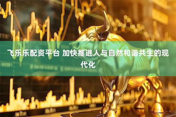 飞乐乐配资平台 加快推进人与自然和谐共生的现代化